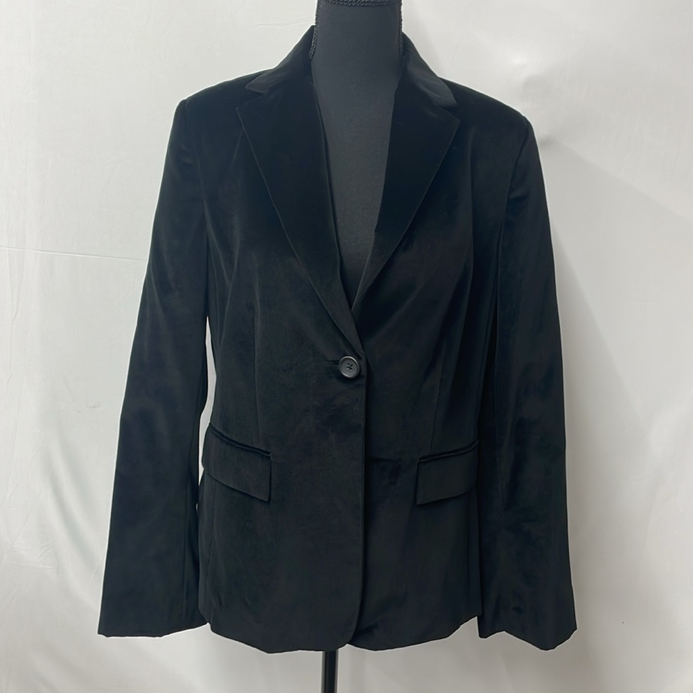Banana Republic velour/velvet black blazer, size 10